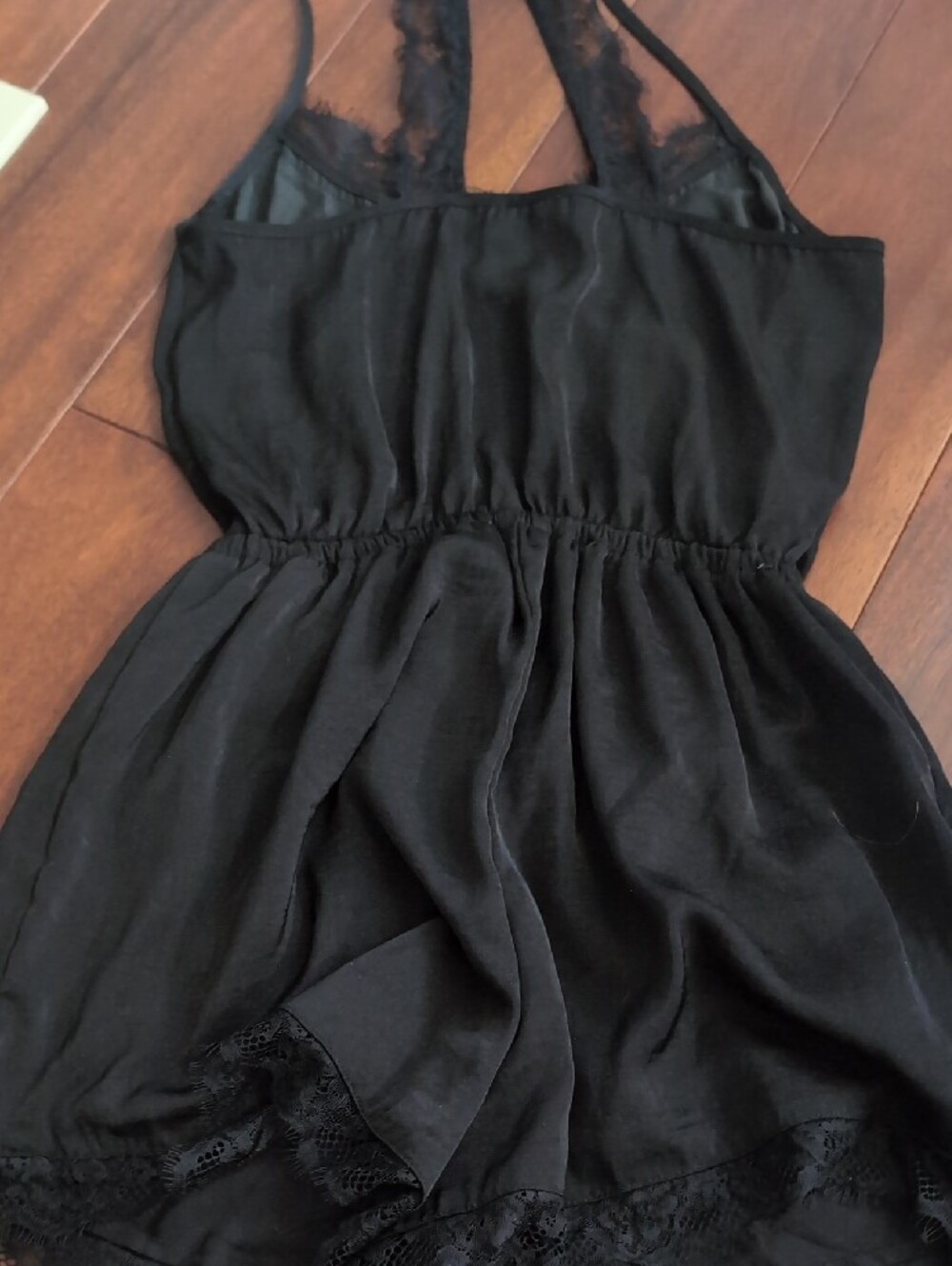 Hollister Black Lace-Trim Romper - Picture 5 of 5